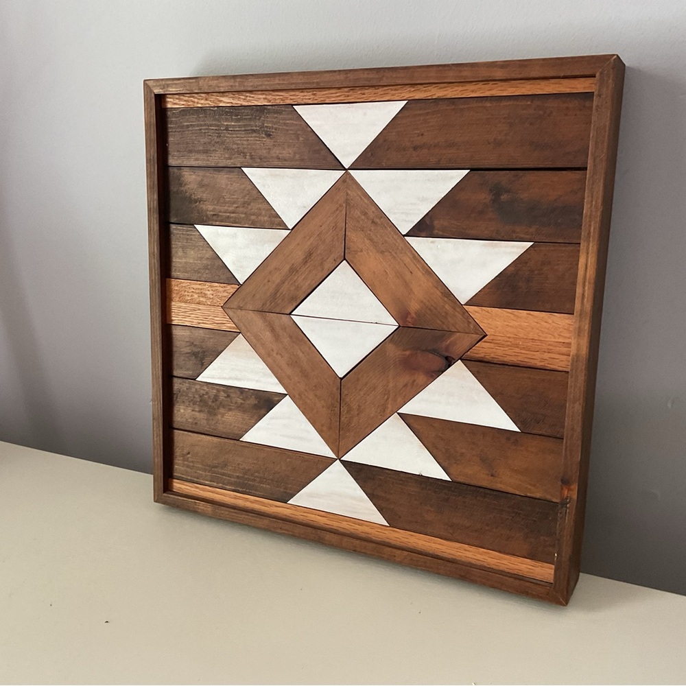 Roaming Roots Geometric Wood Wall Art.